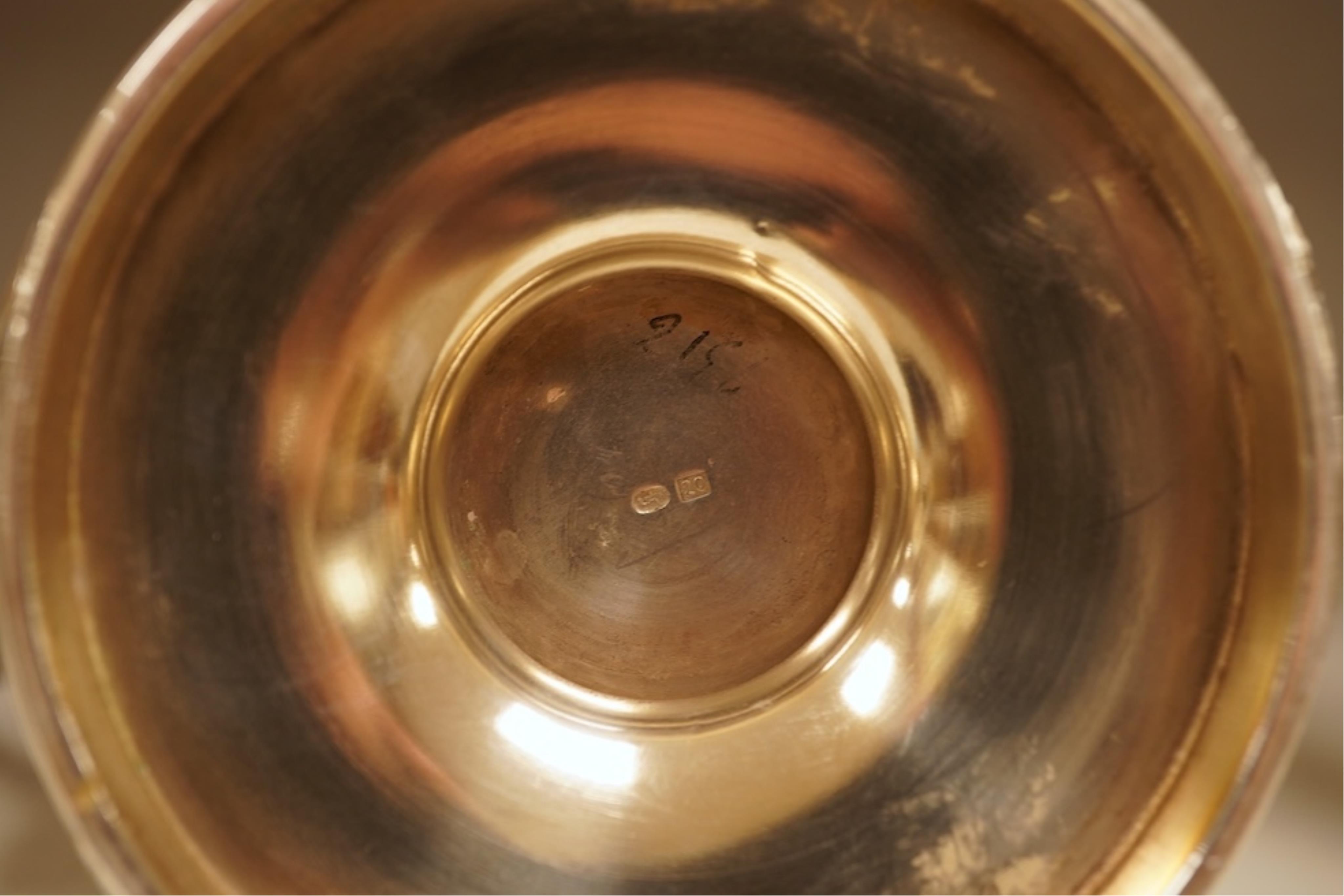 An Art Nouveau silver plated vase in WMF style, and a plated chocolate pot, vase 30cm high
